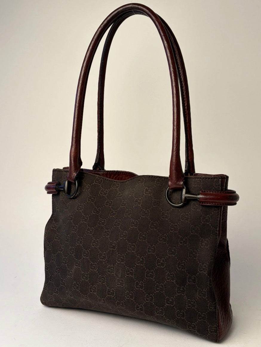 Gucci Horsebite Hobo Tote