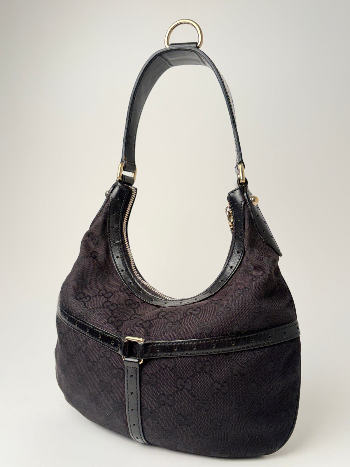 Gucci GG Reins Web Small Hobo