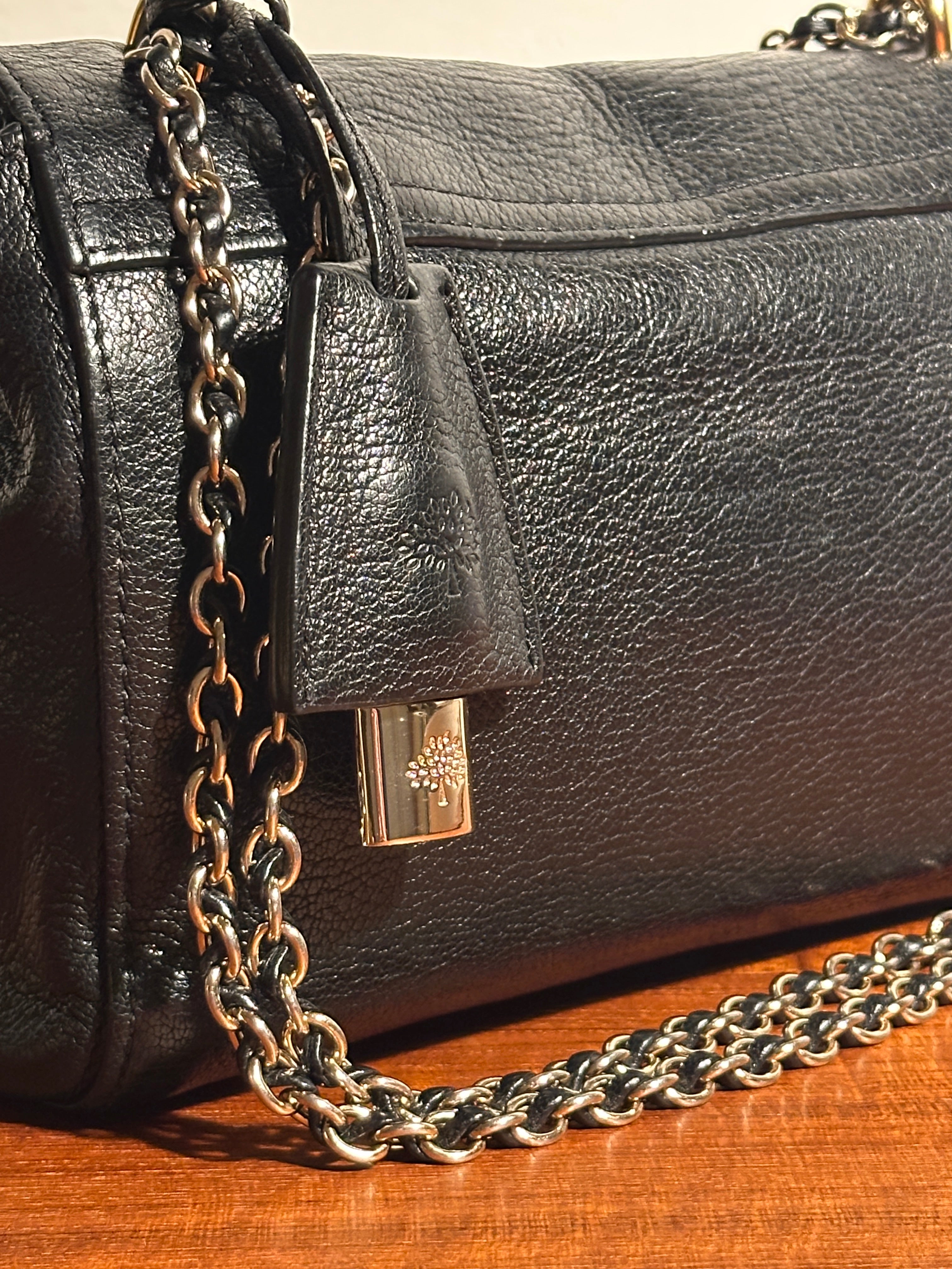 Mulberry Lily Black Small Classic Grain Crossbody