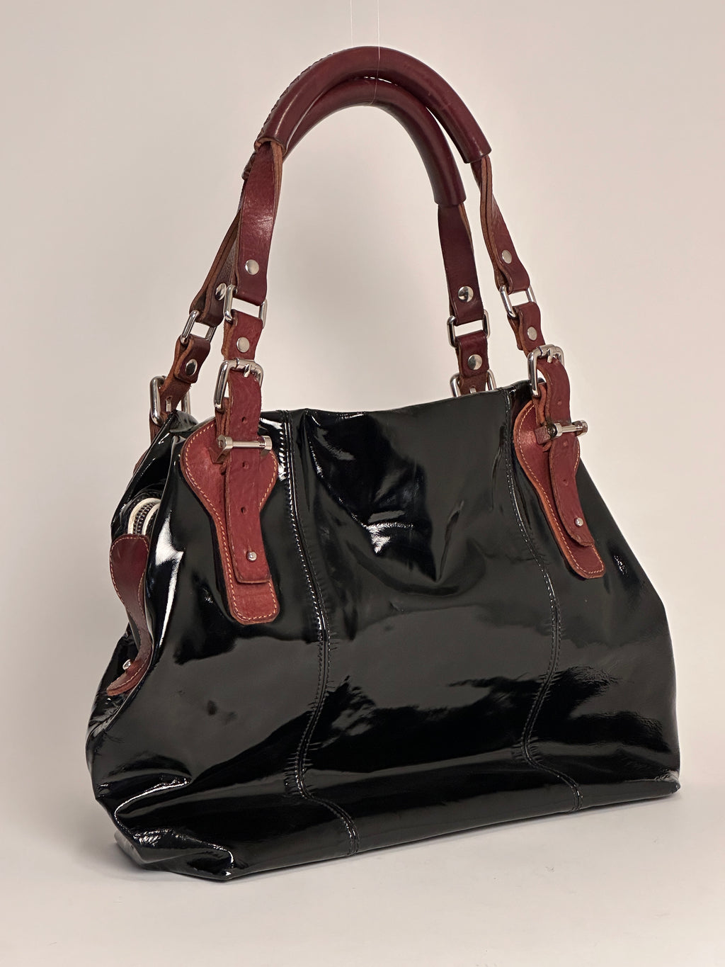 Pauric Sweeney Black Leather Handbag