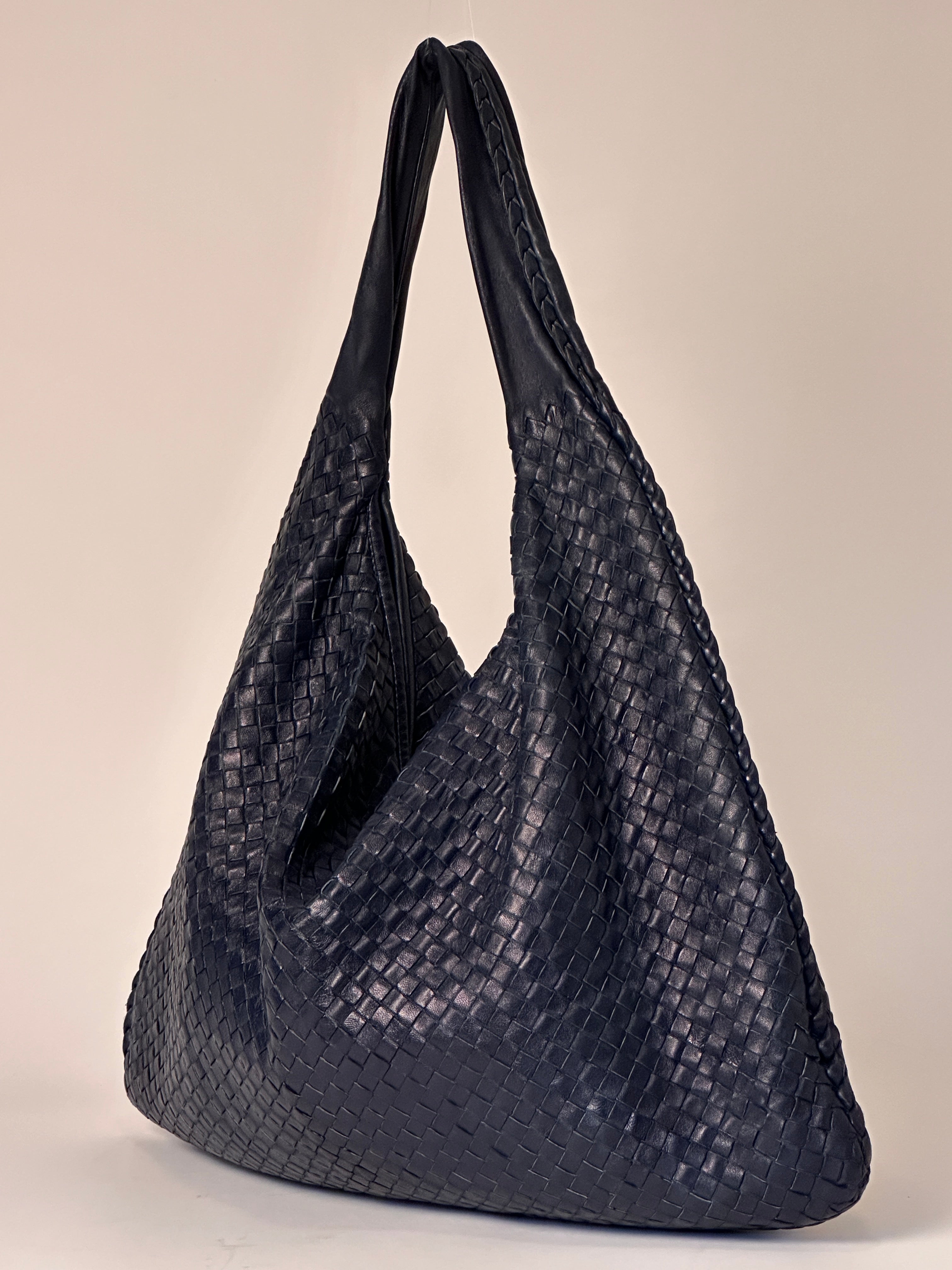 Bottega Veneta Maxi Veneta Navy Blue