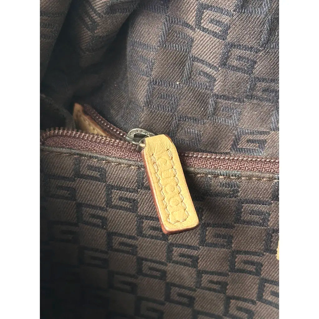 Gucci Jockey Brown Mustard Hobo Leather Handbag designed by Tom Ford