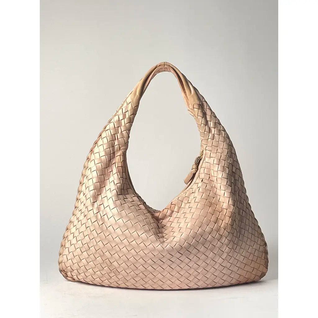 Bottega Veneta Medium Veneta Rose Powder Pink Shoulderbag