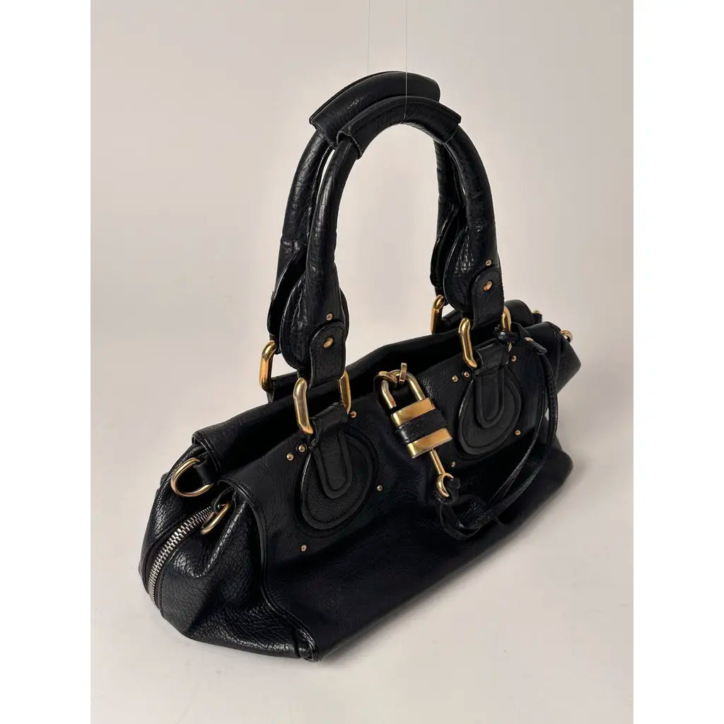 Chloé Paddington Black Leather Shoulder bag