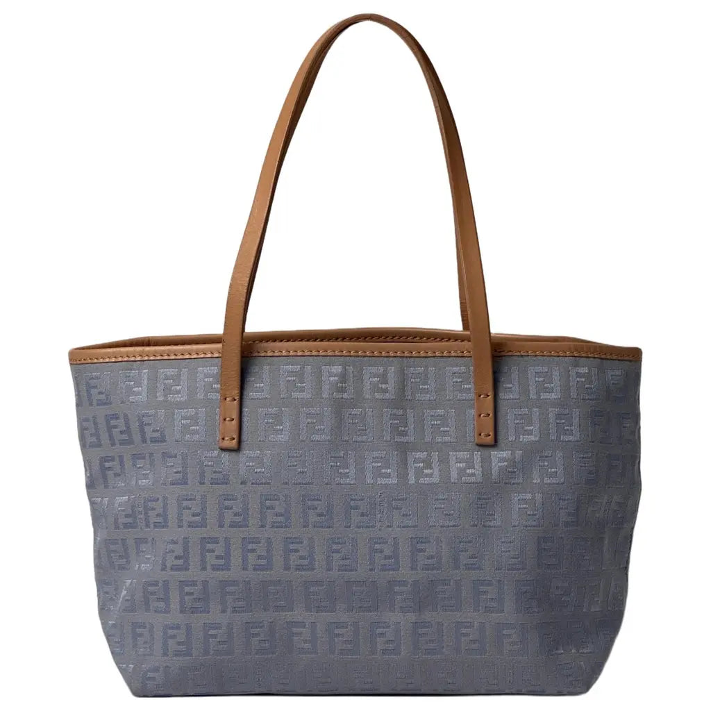 FENDI Mini Tote Blue Cloth Canvas