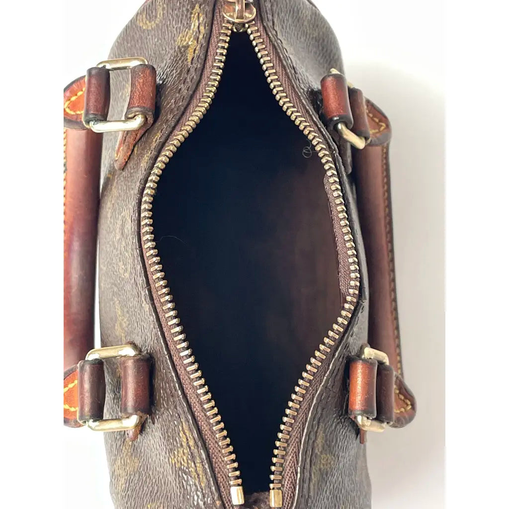 Louis Vuitton Nano Speedy Leather Handbag Year 1997