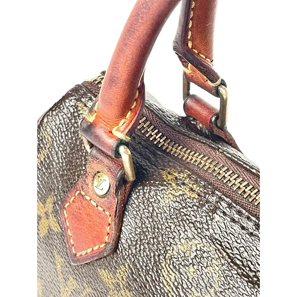 Louis Vuitton Nano Speedy Leather Handbag Year 1997