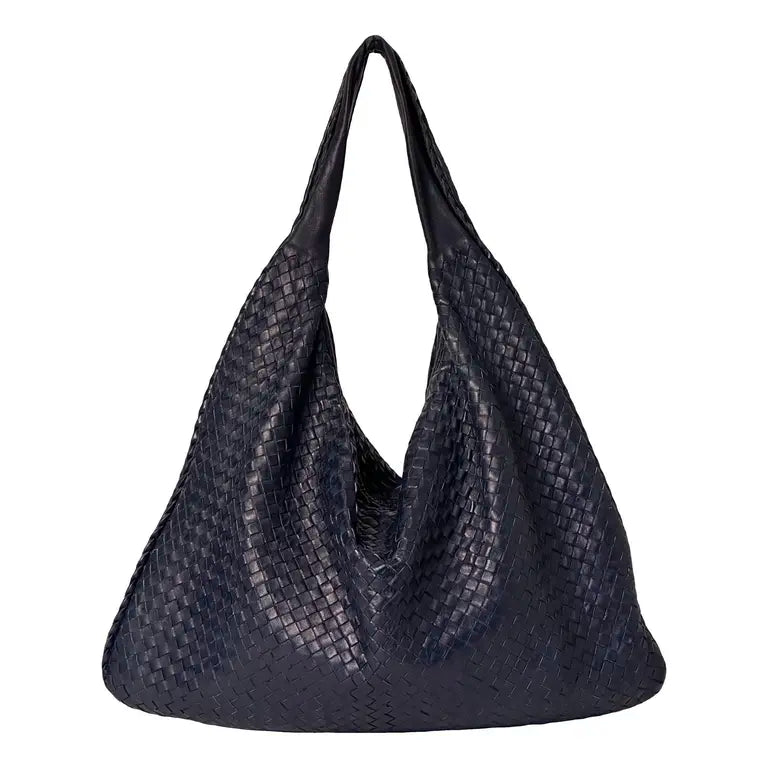 Bottega Veneta Maxi Veneta Navy Blue